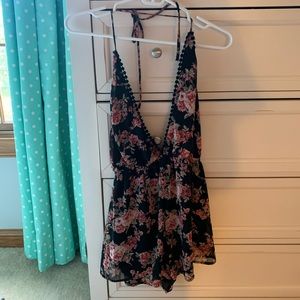 Women’s floral romper